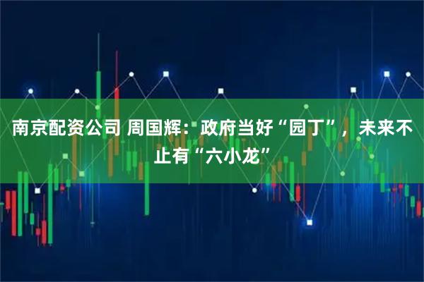 南京配资公司 周国辉：政府当好“园丁”，未来不止有“六小龙”