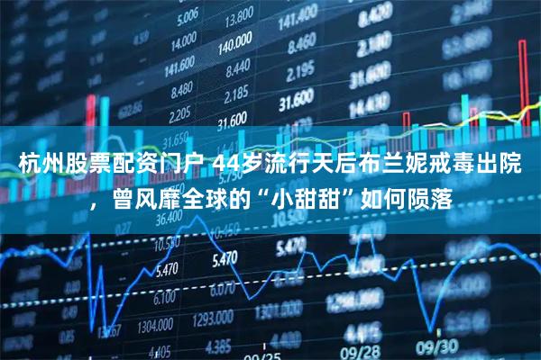 杭州股票配资门户 44岁流行天后布兰妮戒毒出院，曾风靡全球的“小甜甜”如何陨落